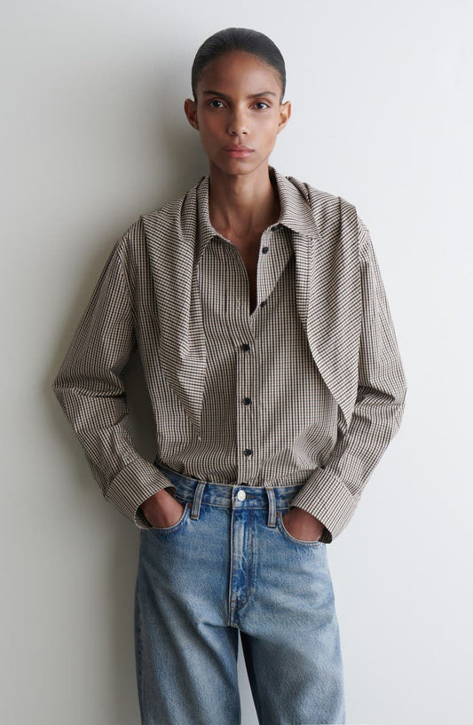 Check Print Woven Shirt