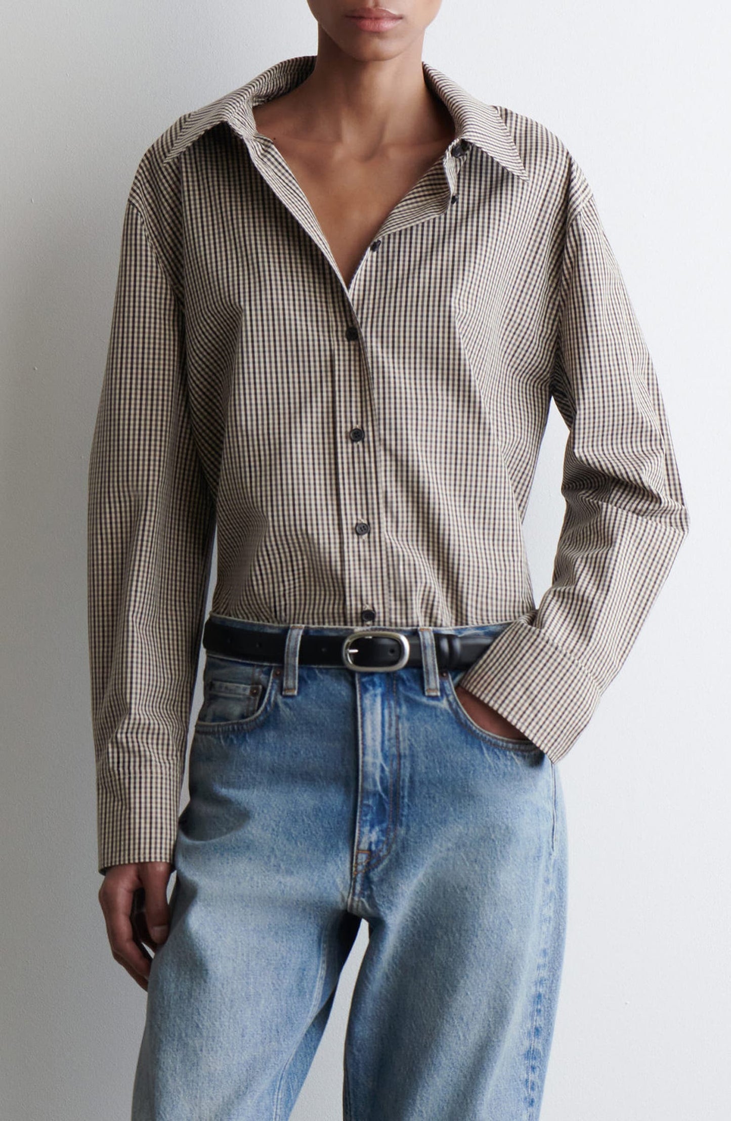 Check Print Woven Shirt