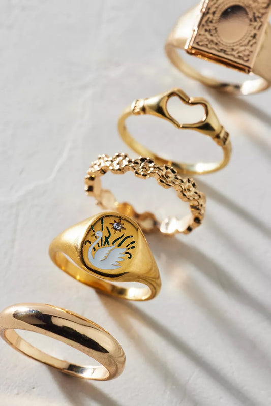 Odette Locket Ring Set