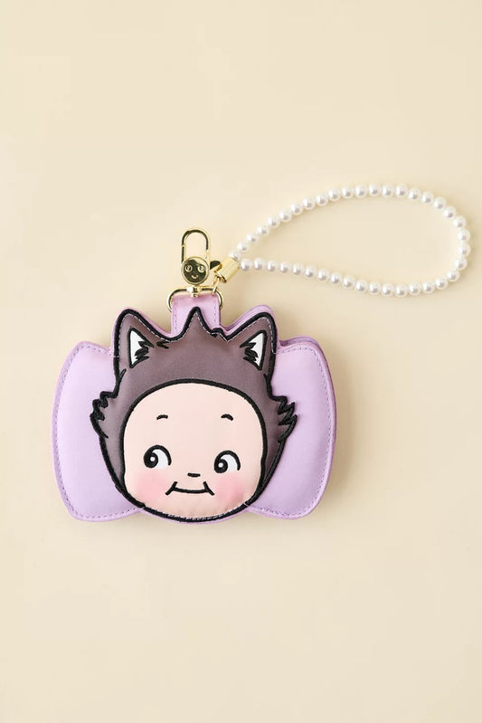 Whatever! Makes You Happy Kewpie Cat Card Wallet Keychain