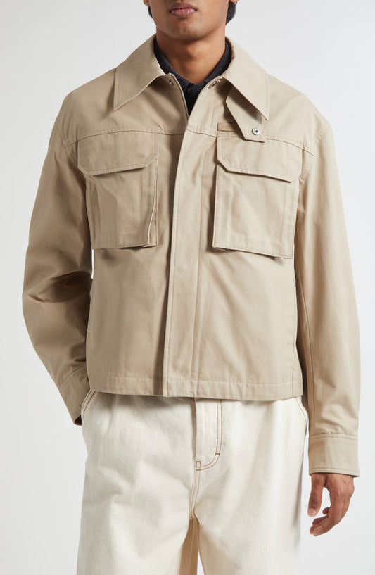 Cotton Gabardine Worker Jacket
