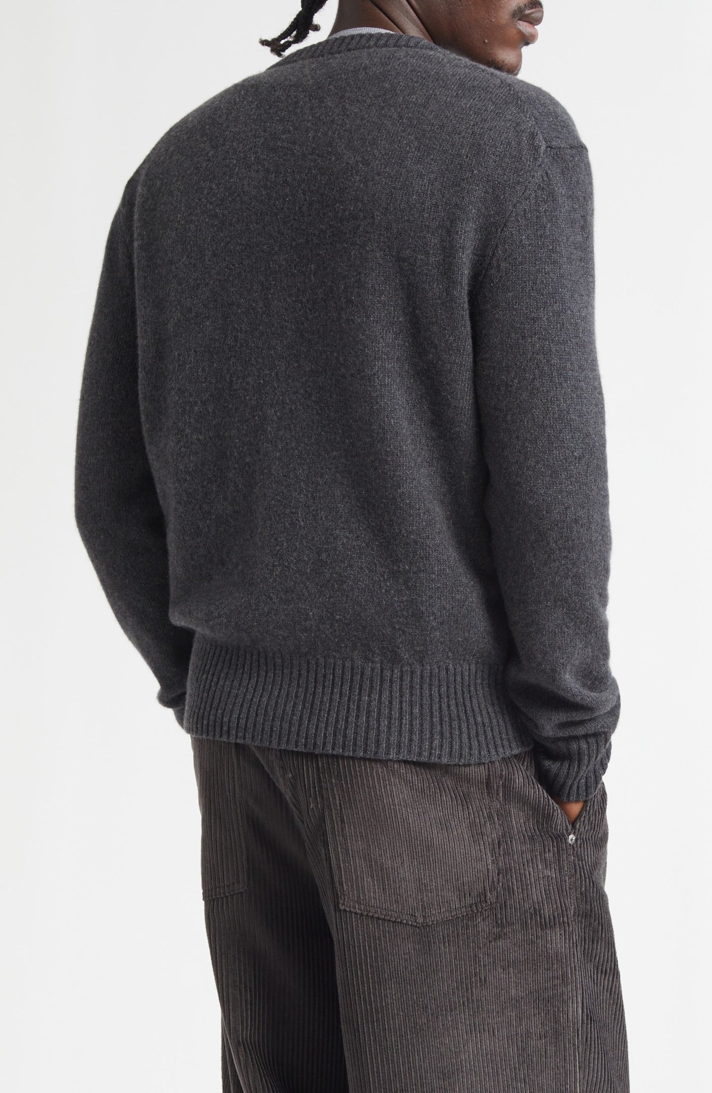 Ami de Coeur Embroidered Cashmere & Wool V-Neck Cardigan