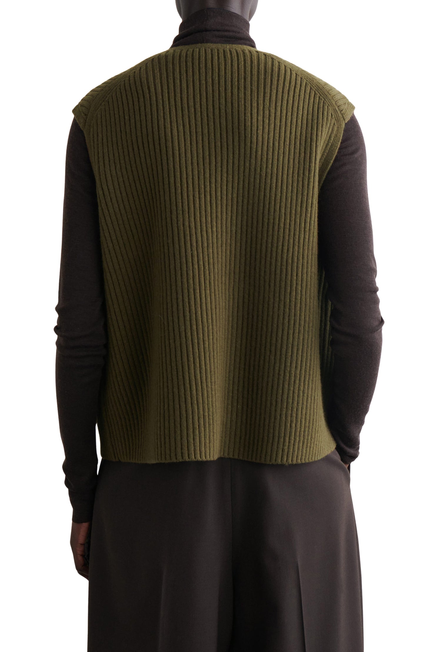 Merino Wool Rib Utility Vest