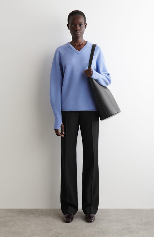 Merino Wool V-Neck Sweater