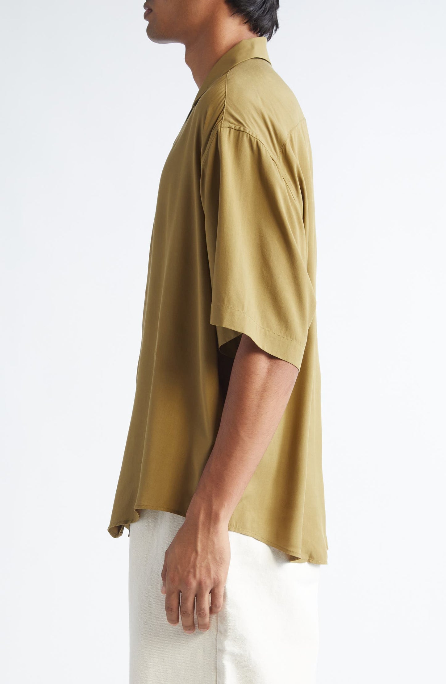 Logo Embroidered Camp Shirt