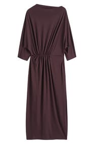 Ruched Waist Midi Dress