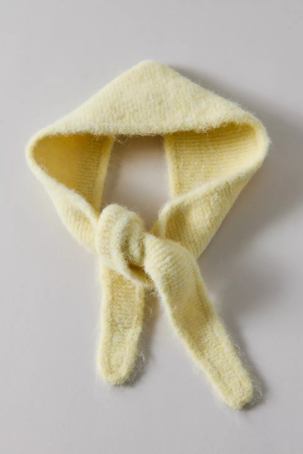 Fluffy Triangle Knit Bonnet