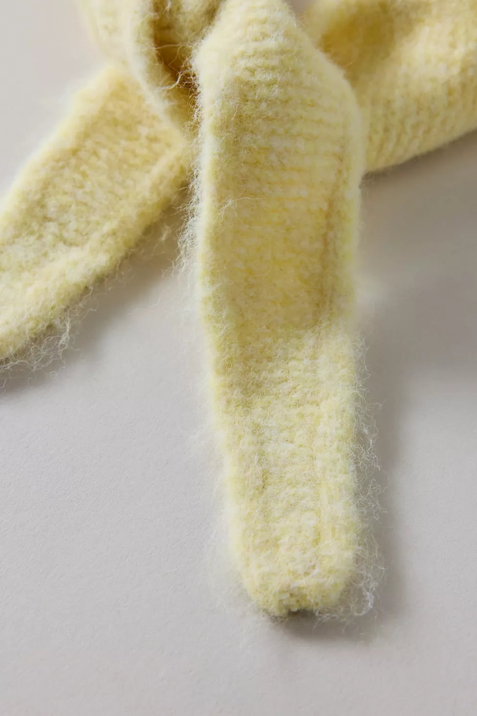 Fluffy Triangle Knit Bonnet