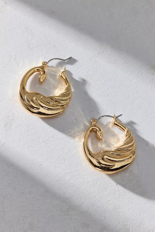 Odette Swan Hoop Earring
