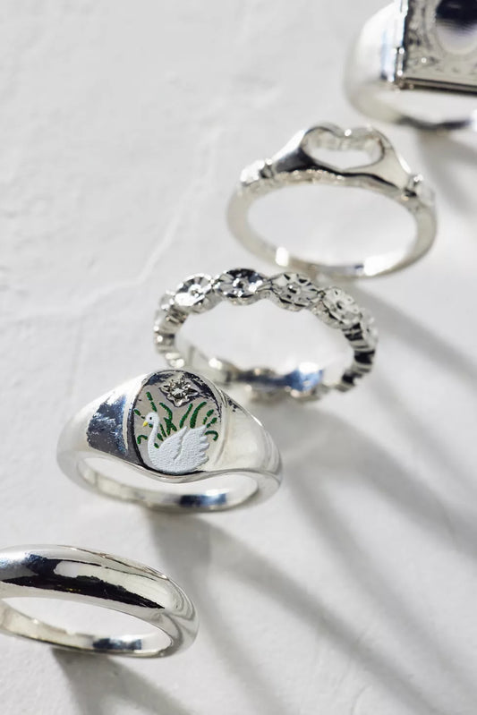 Odette Locket Ring Set