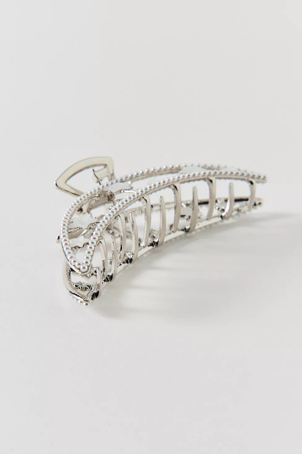 Moon And Stars Pearl Metal Claw Clip