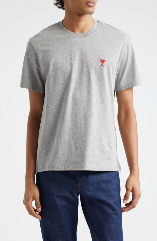 AMI Alexandre Mattiussi Men's Ami de Coeur Embroidered Organic Cotton T-Shirt