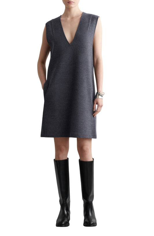 Boiled Wool Blend Dress