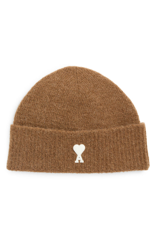 Ami de Coeur Appliqué Mohair Blend Cuffed Beanie