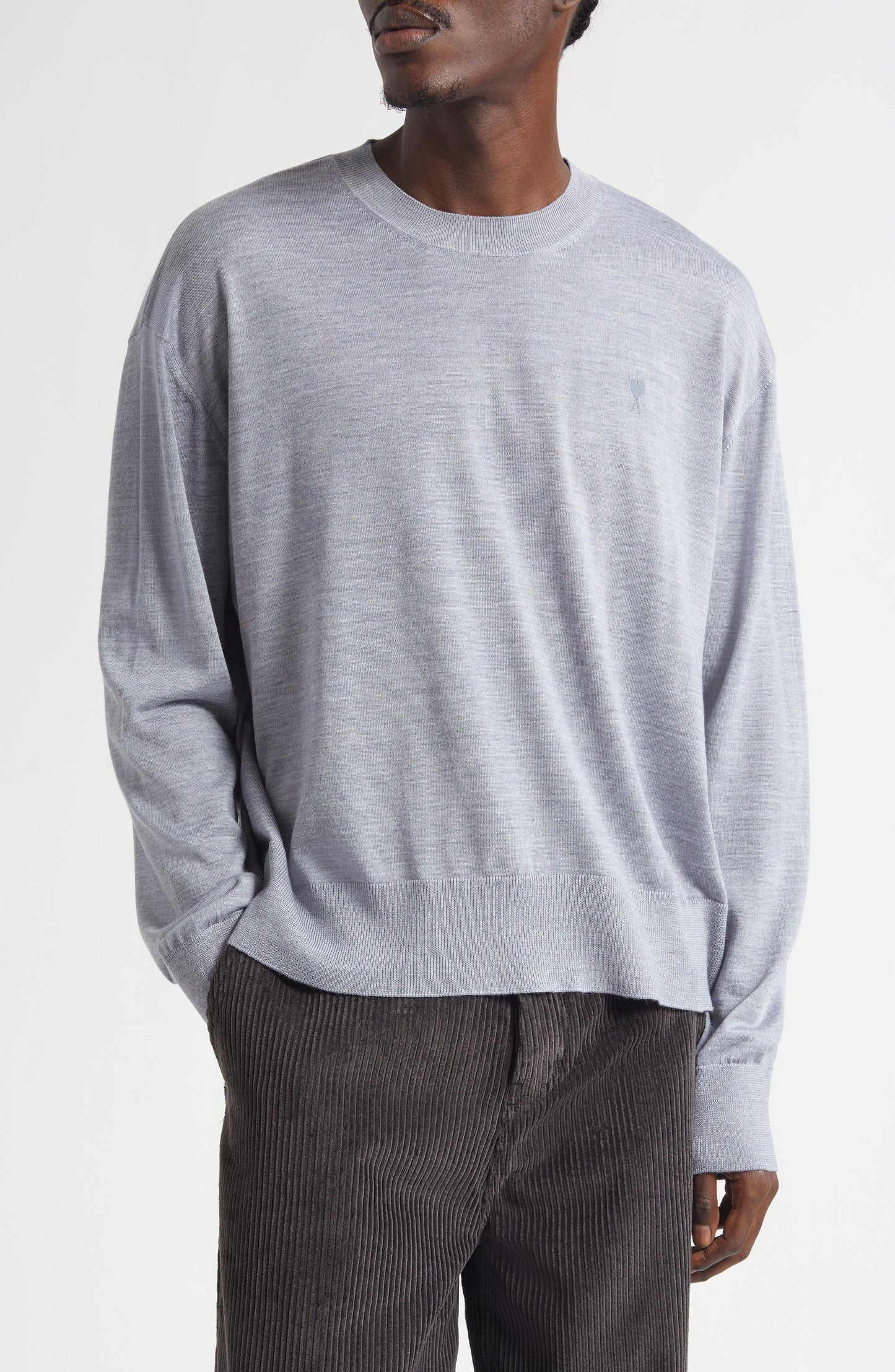 Ami de Coeur Embroidered Wool & Silk Sweater