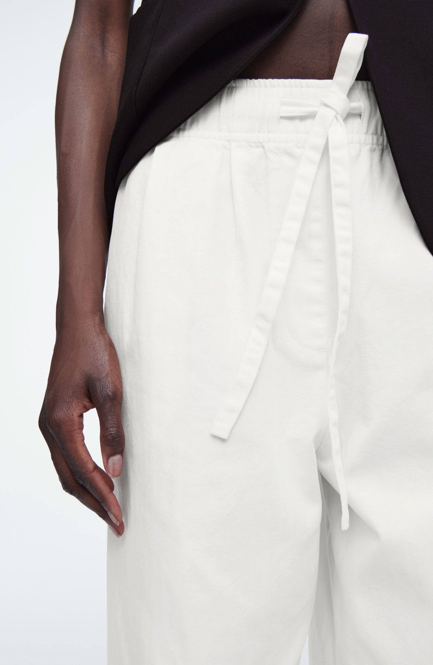 Organic Cotton Herringbone Pants