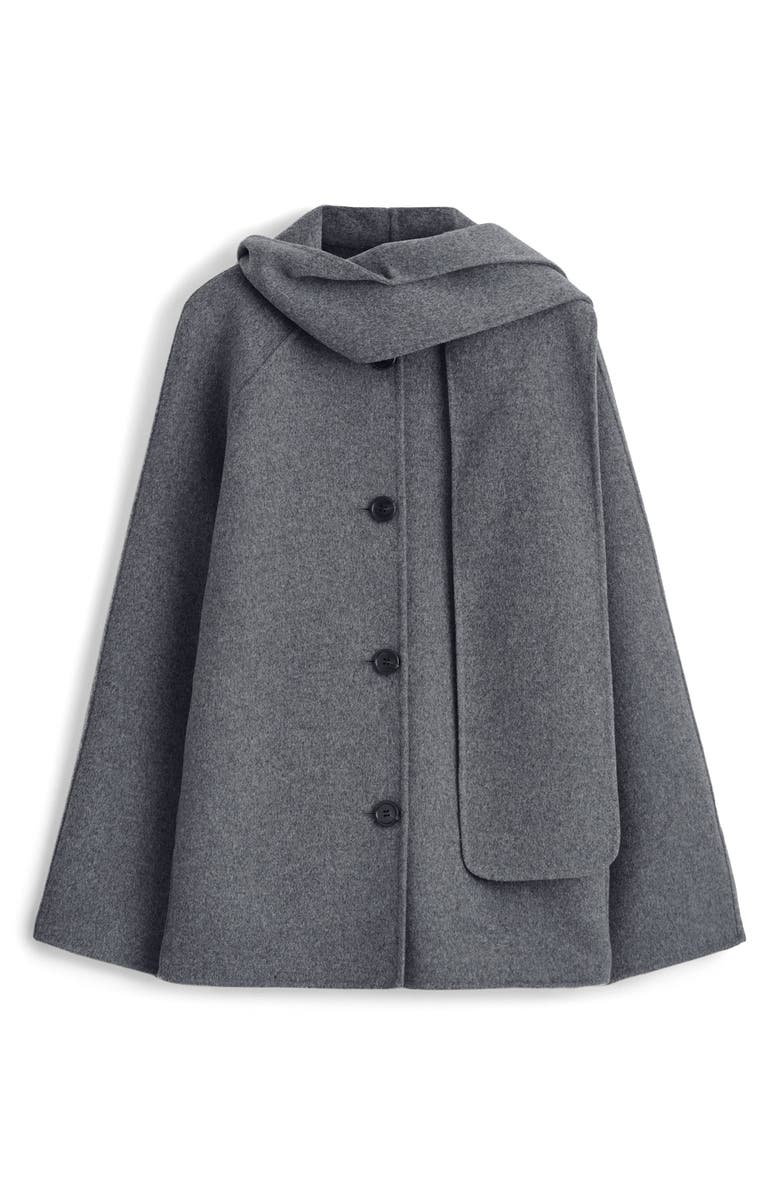 Chop Double Face Wool Blend Scarf Jacket