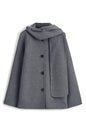 Chop Double Face Wool Blend Scarf Jacket