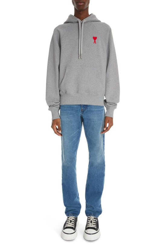 AMI Alexandre Mattiussi Ami De Coeur Oversize Organic Cotton Hoodie