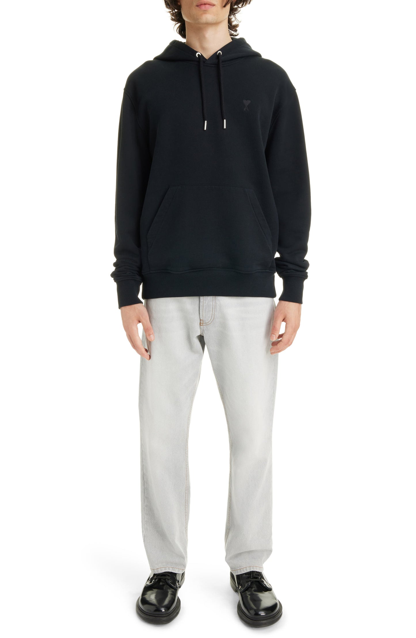 Ami de Coeur Embroidered Cotton Knit Hoodie