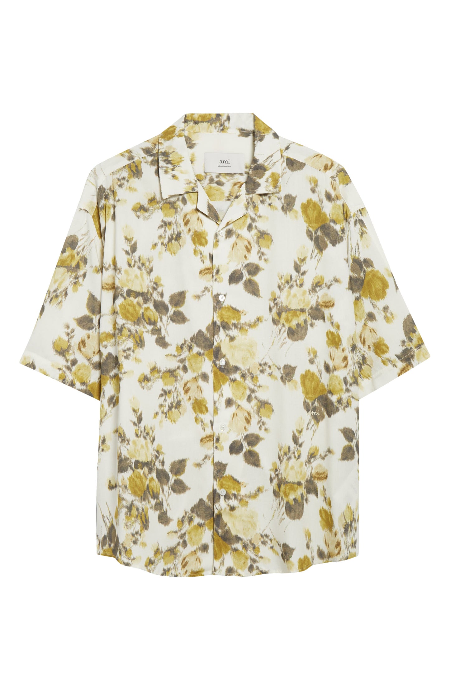 Floral Print Camp Shirt
