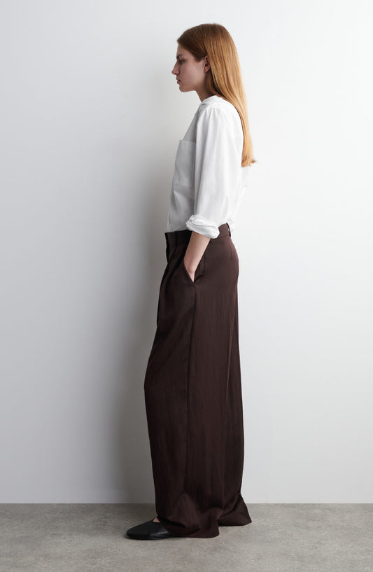 Pleated Wide Leg Pants