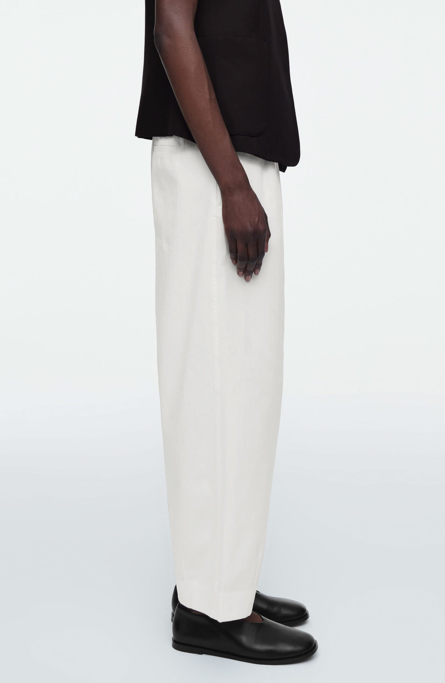 Organic Cotton Herringbone Pants