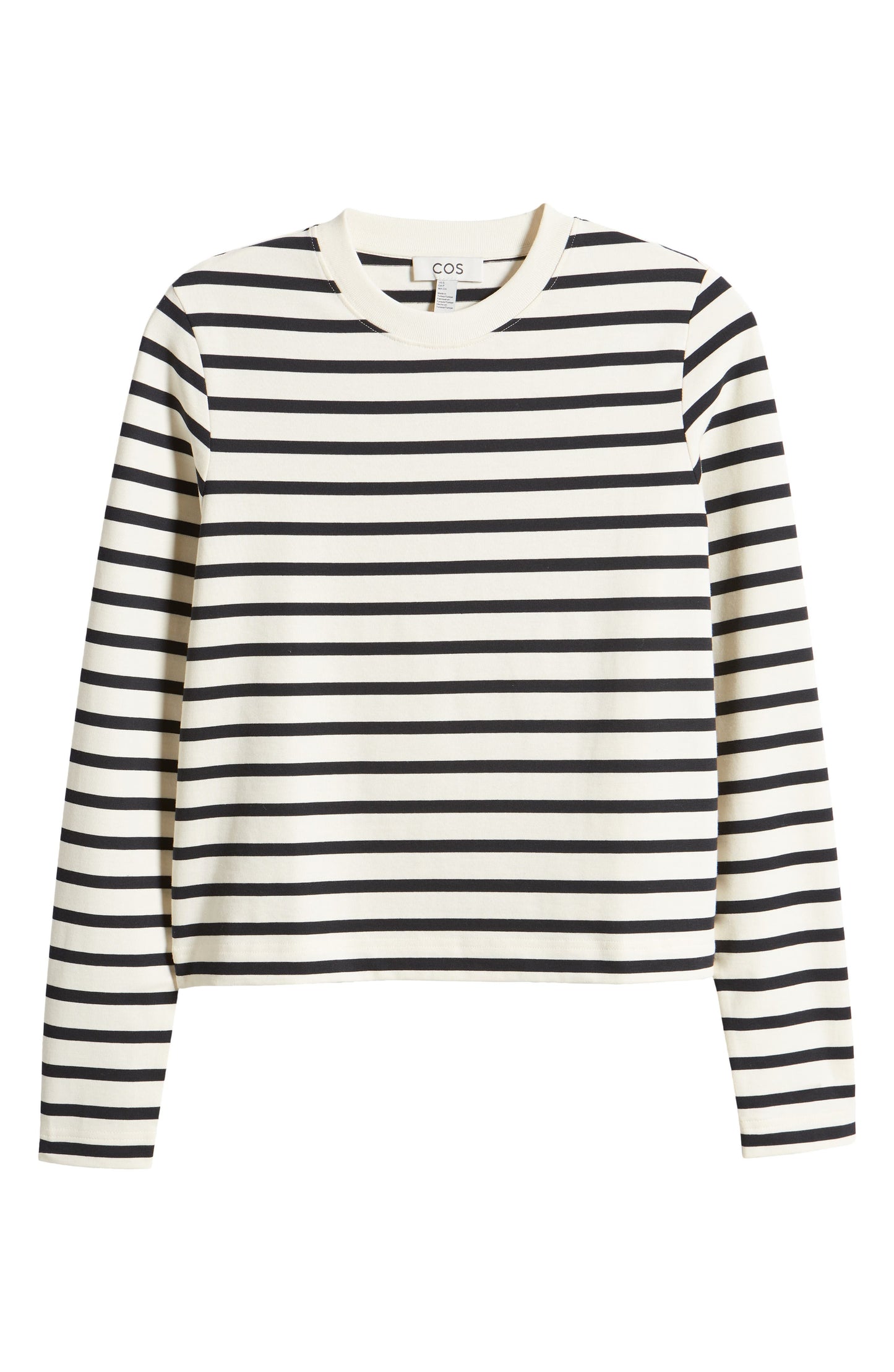 Stripe Long Sleeve Cotton T-Shirt