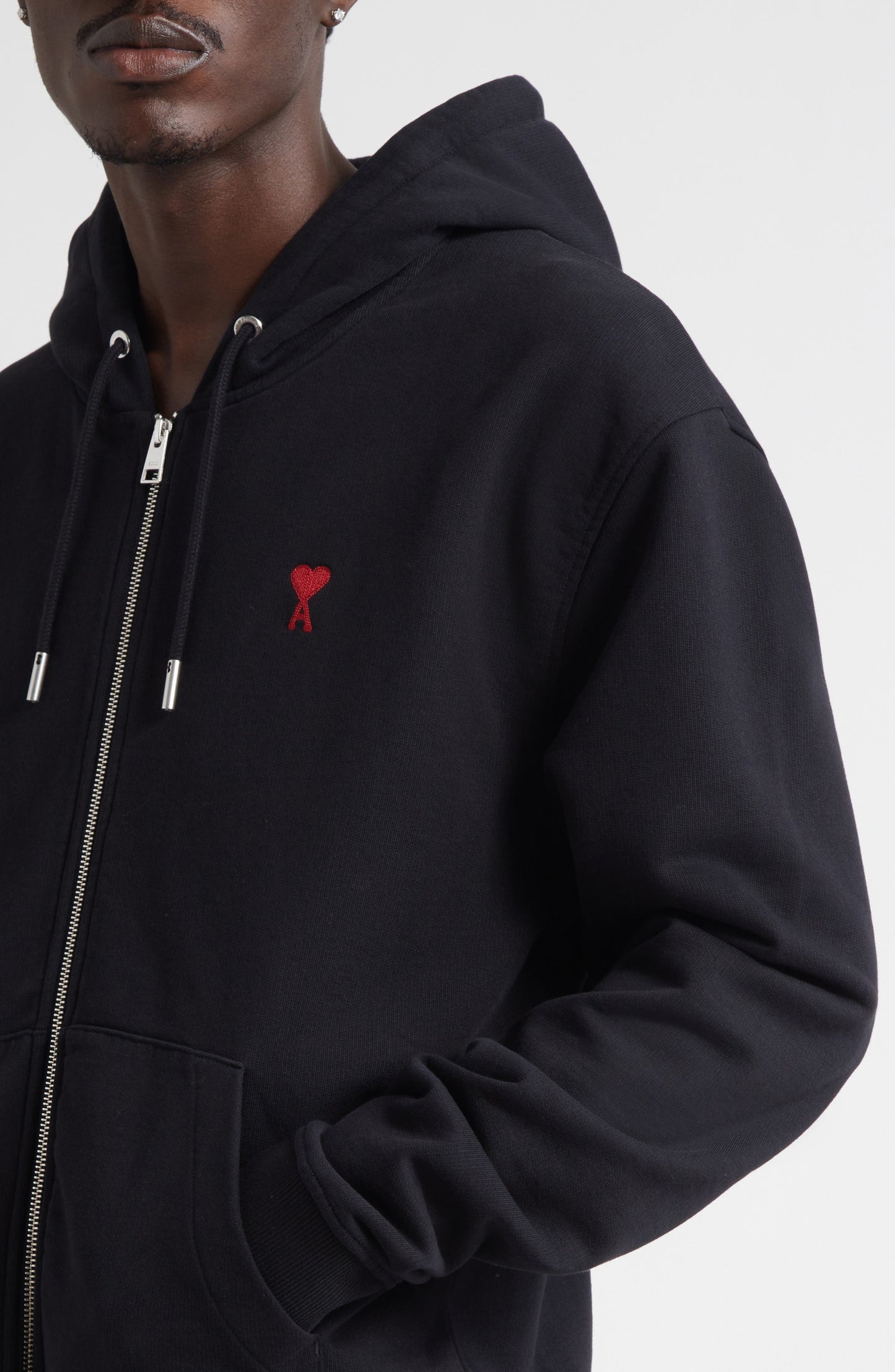 Ami de Coeur Logo Embroidered Zip Hoodie