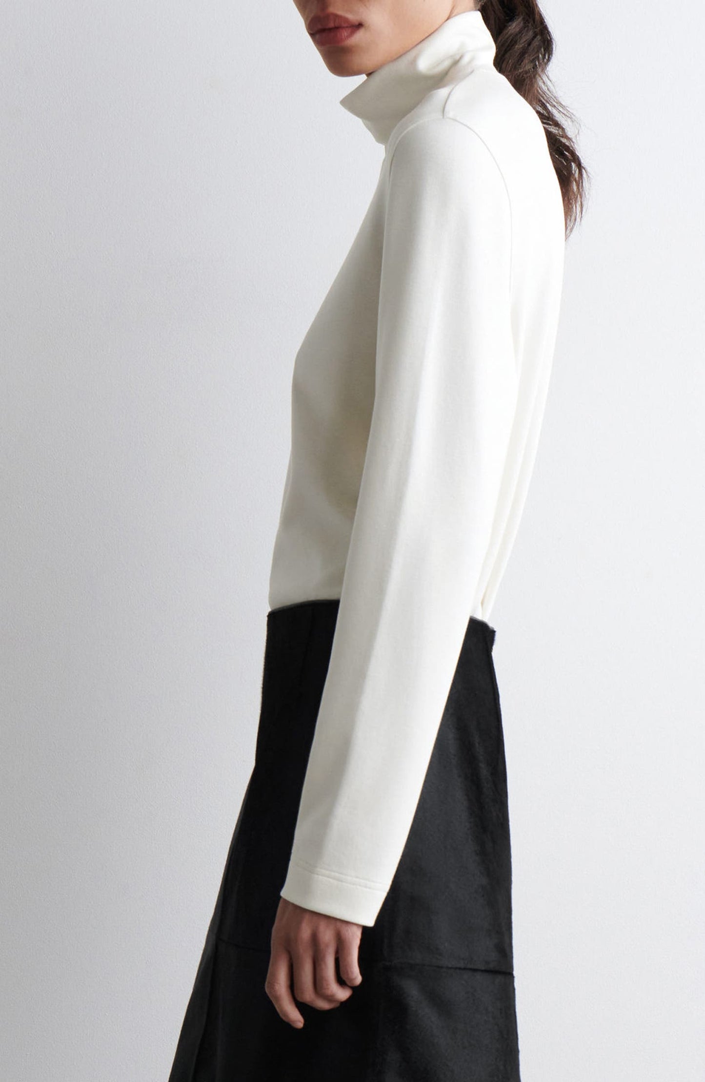 Elmas Mock Neck Long Sleeve Top