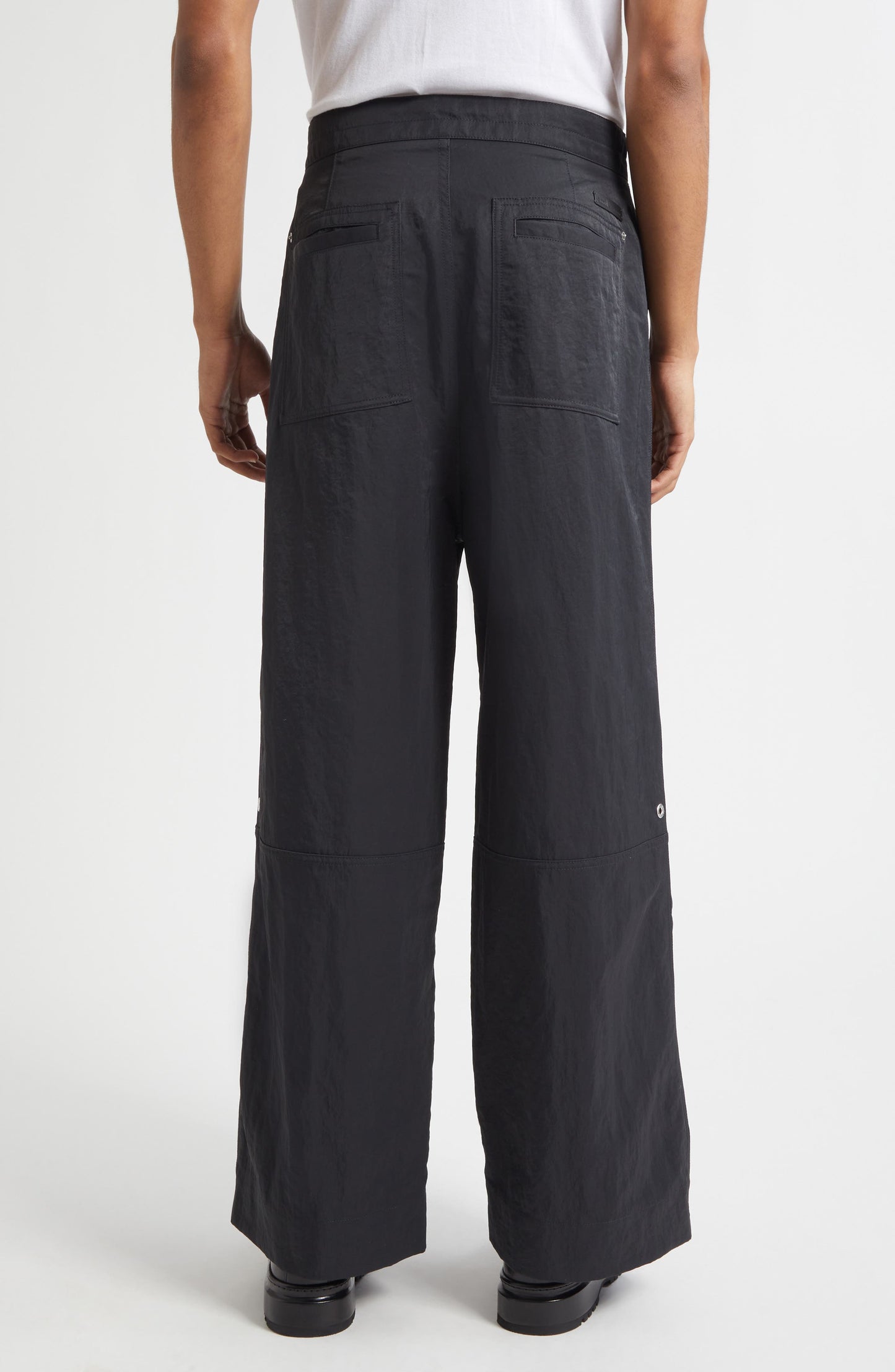 Wide Leg Nylon Pants