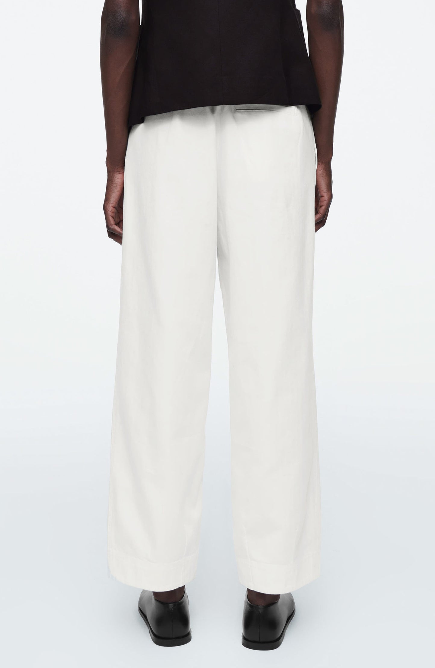 Organic Cotton Herringbone Pants