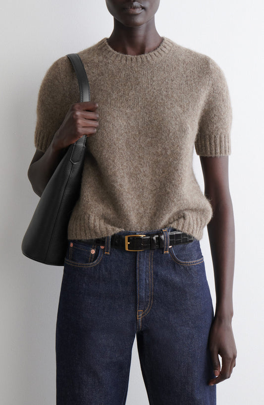 Sweetings Short Sleeve Cashmere & Wool Sweater