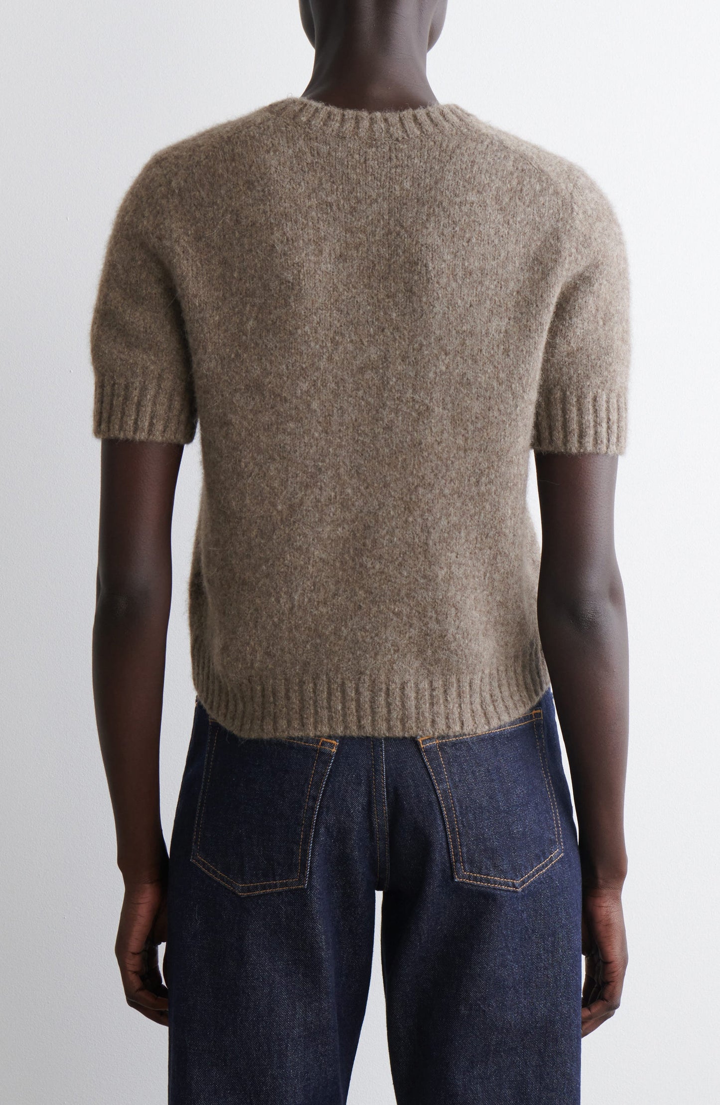 Sweetings Short Sleeve Cashmere & Wool Sweater