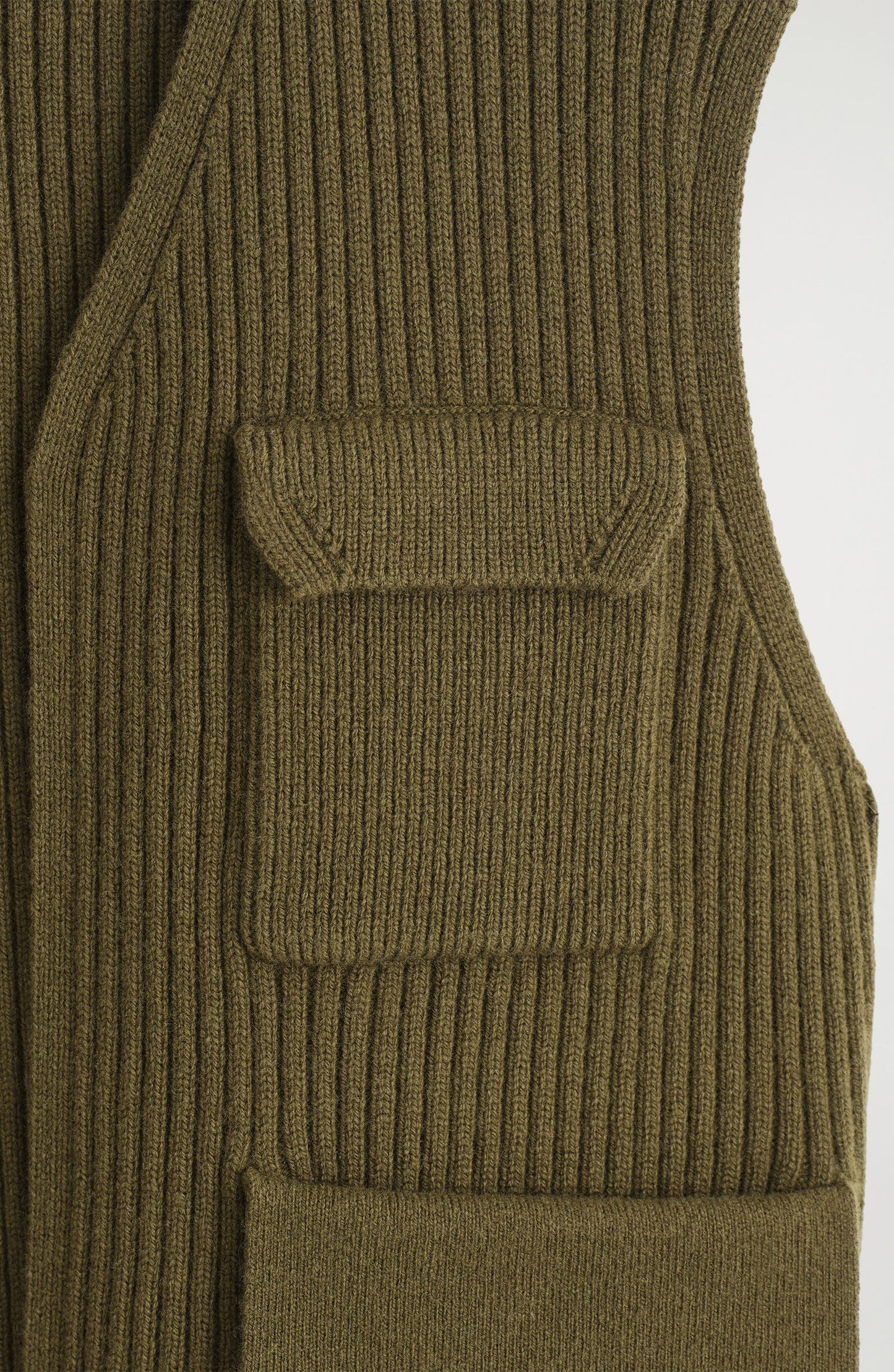 Merino Wool Rib Utility Vest