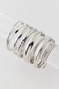 Textured Metal Bangle Bracelet Set