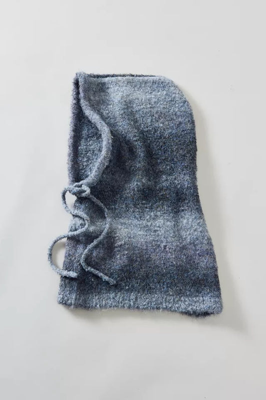 Ombre Knit Adjustable Balaclava Hood