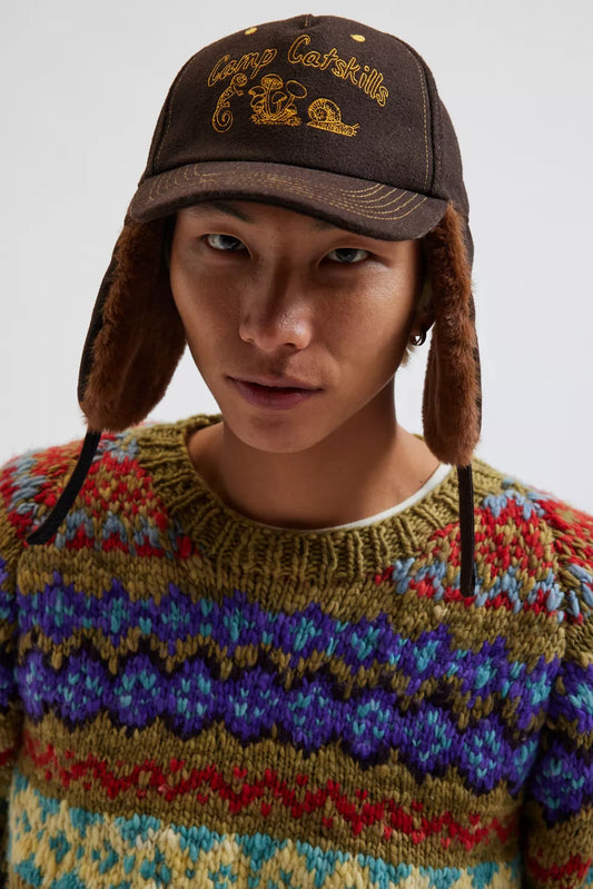 Camp Catskills Faux Fur Trapper Baseball Hat