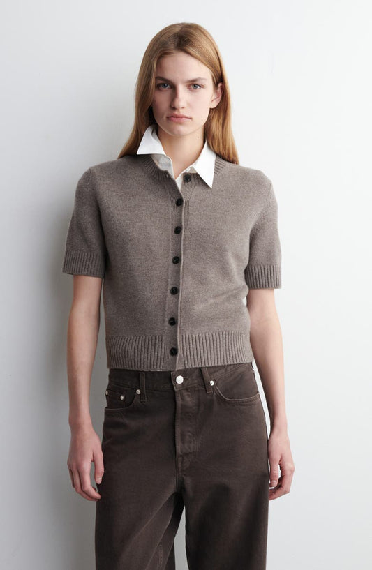 Celtis Short Sleeve Merino Wool Cardigan