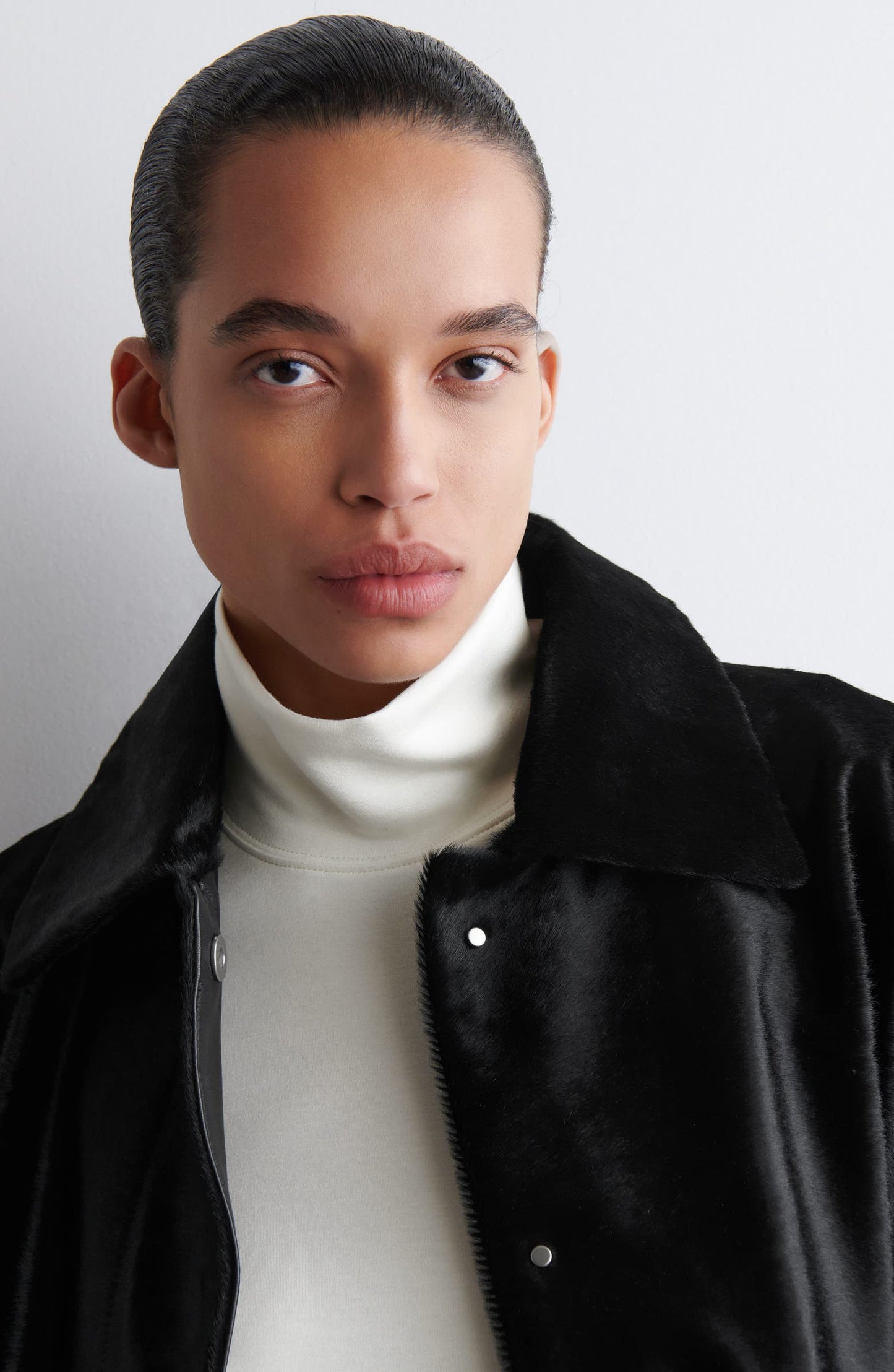 Elmas Mock Neck Long Sleeve Top