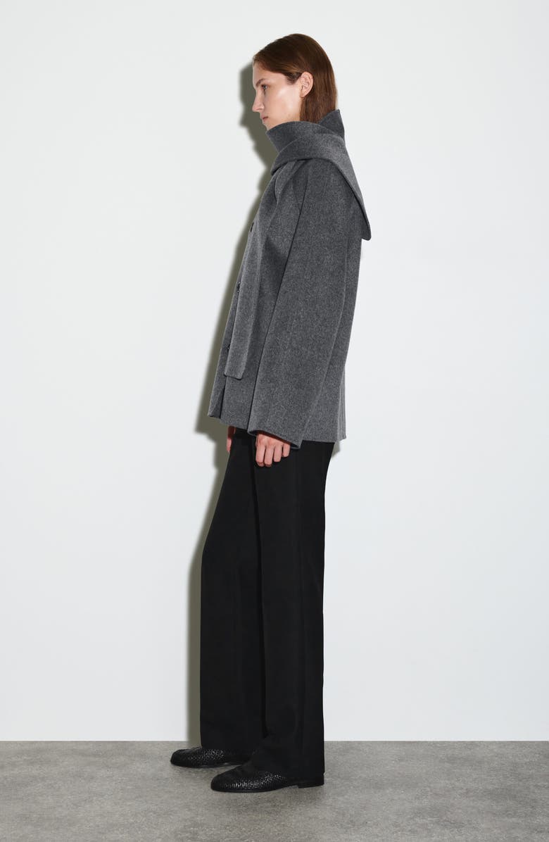 Chop Double Face Wool Blend Scarf Jacket