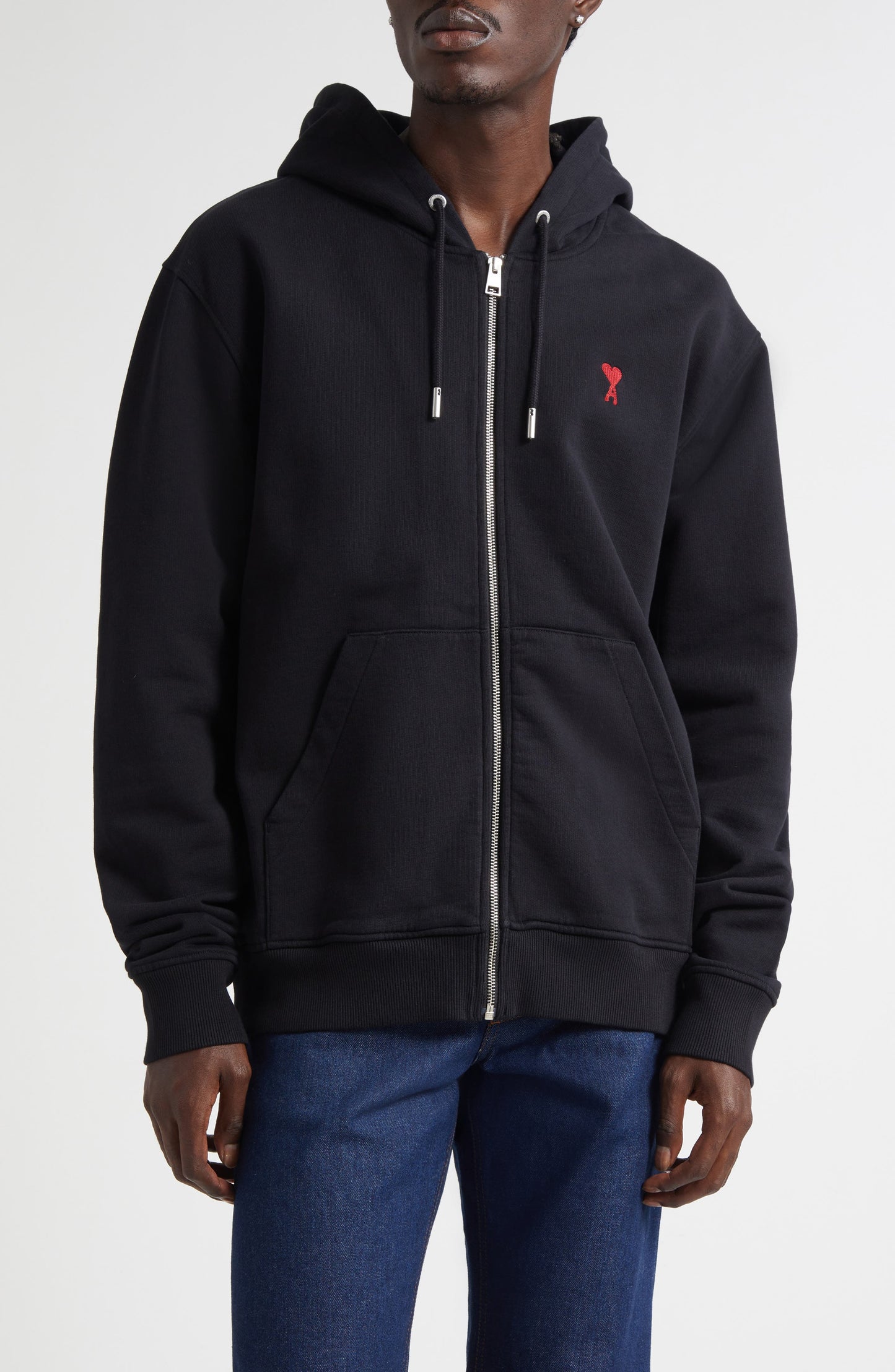 Ami de Coeur Logo Embroidered Zip Hoodie