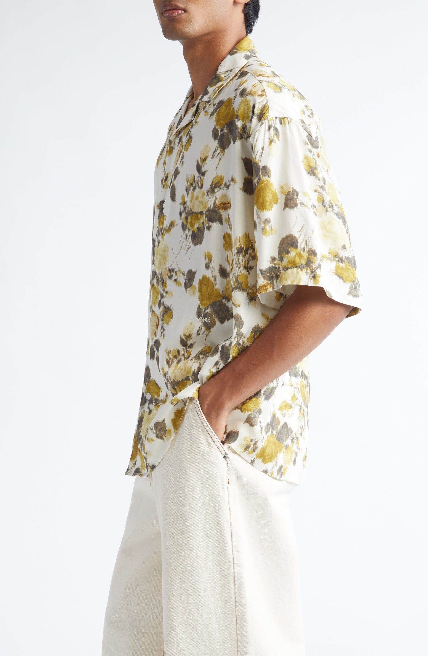 Floral Print Camp Shirt