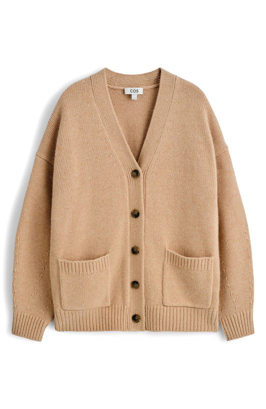 V-Neck Wool Cardigan