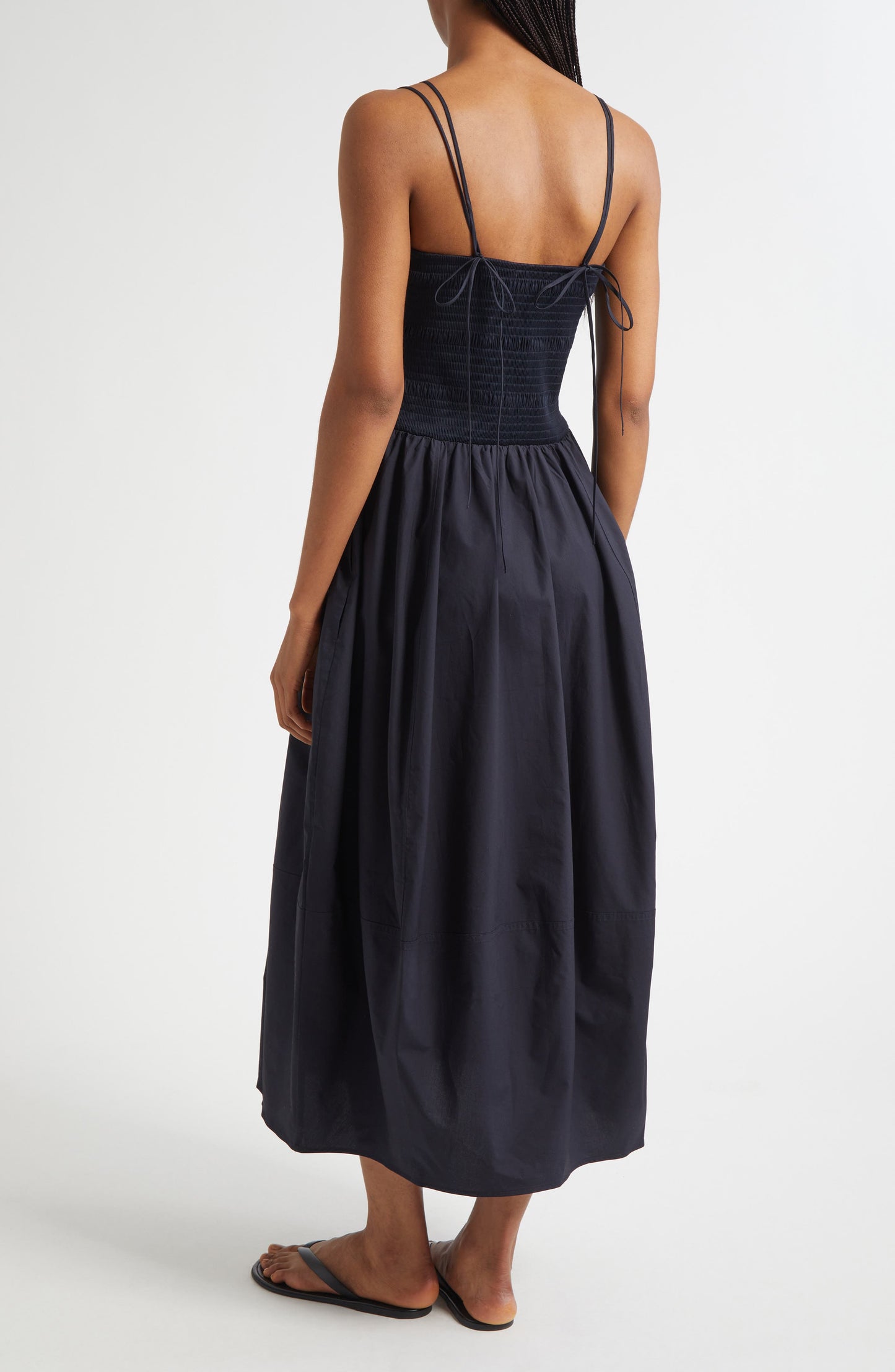 Lotta Smocked Cotton Midi Dress