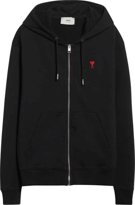 Ami de Coeur Logo Embroidered Zip Hoodie