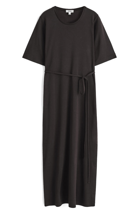 Belted Midi T-Shirt Dress