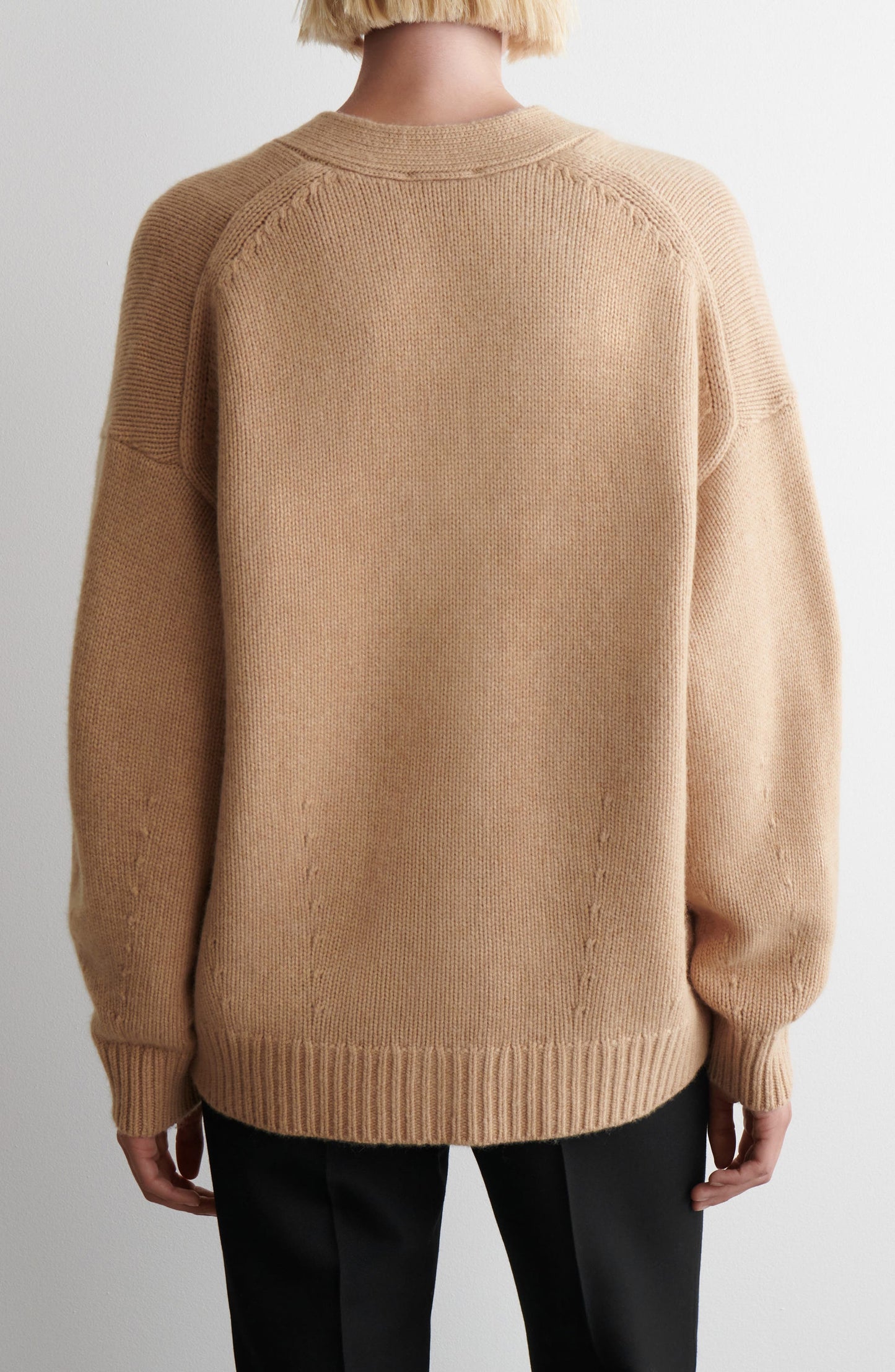 V-Neck Wool Cardigan