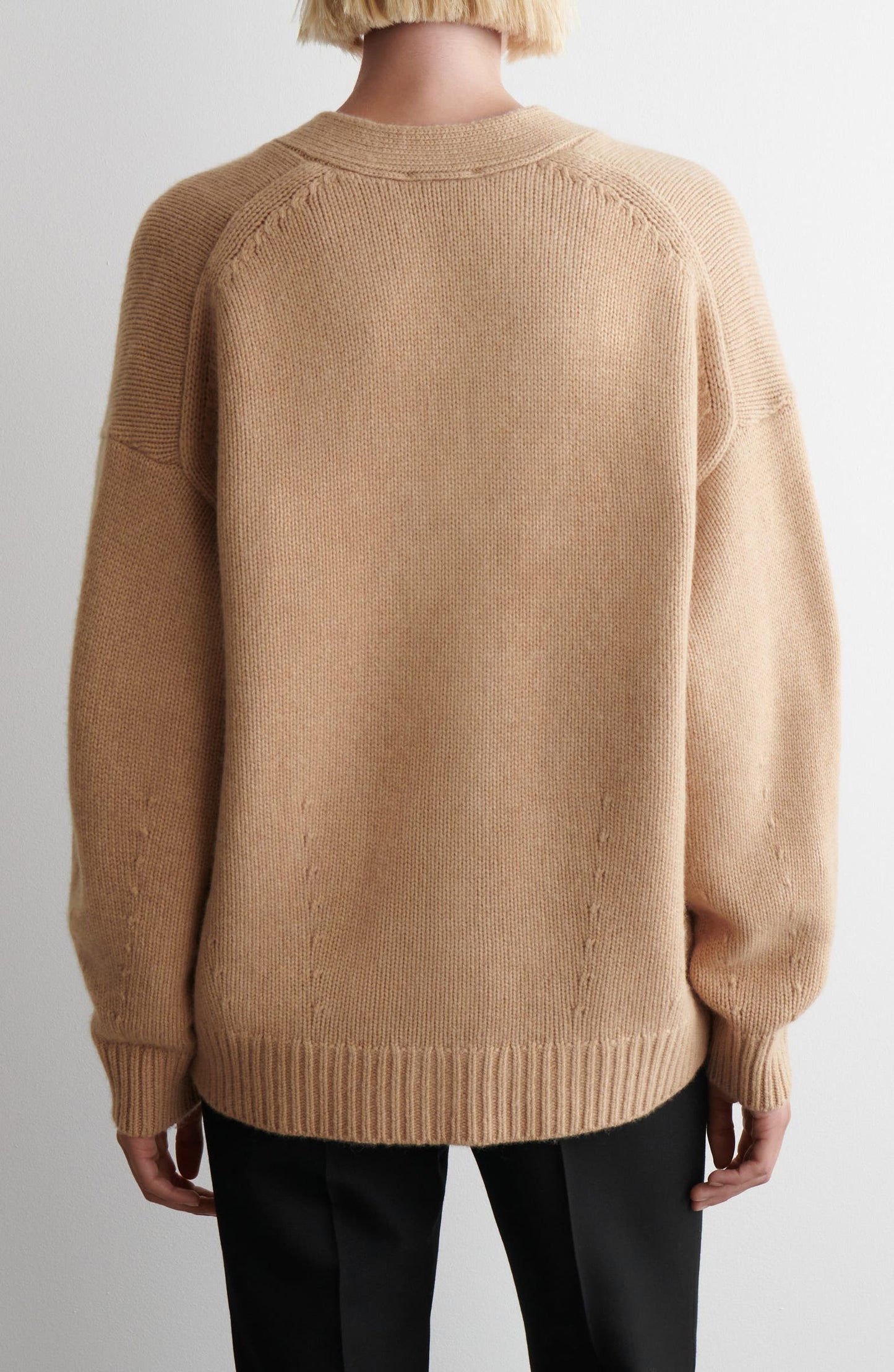 V-Neck Wool Cardigan