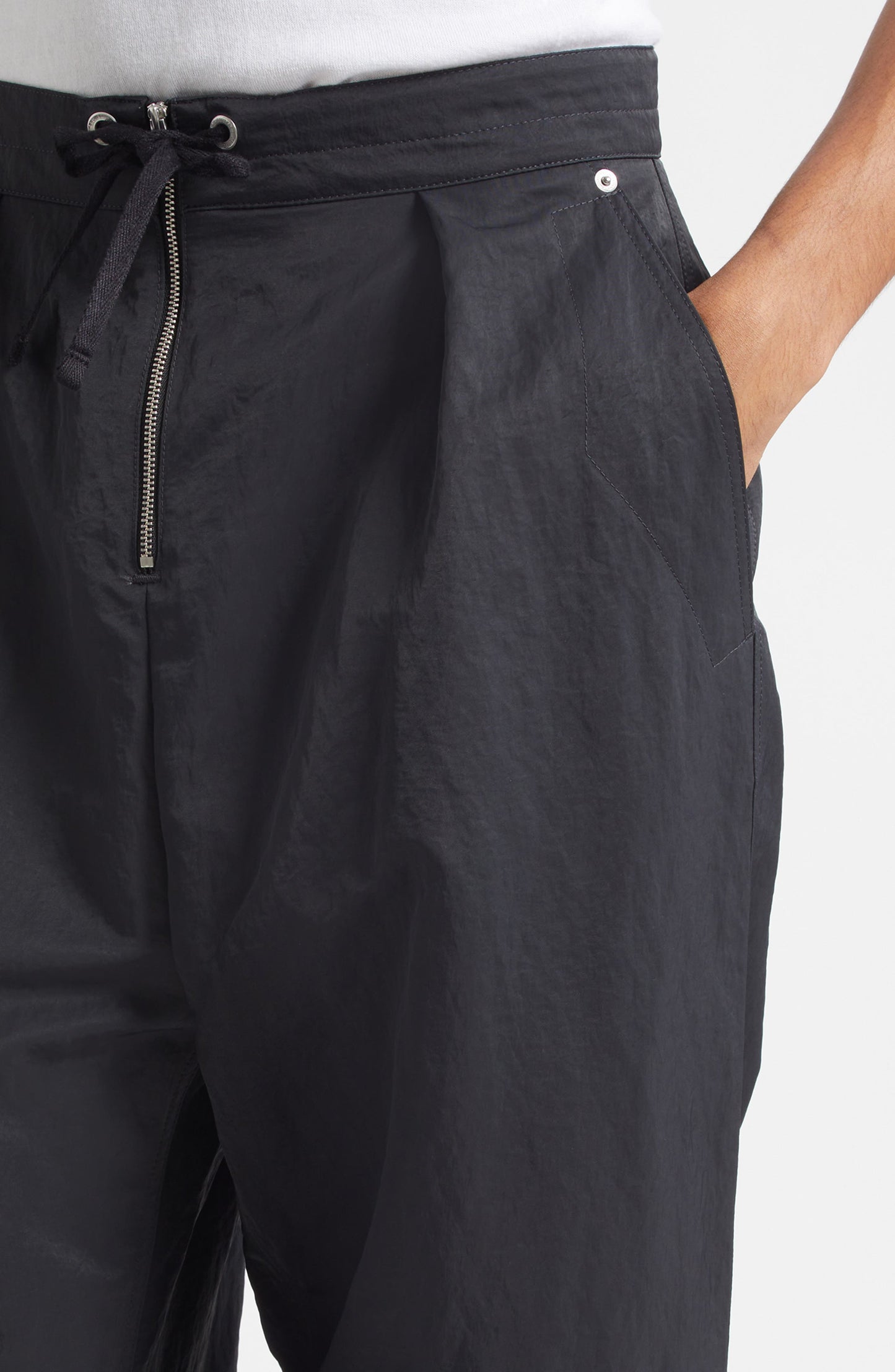 Wide Leg Nylon Pants